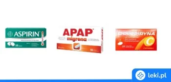 Ilustracja poradnika Polopiryna a aspiryna – leki z kwasem acetylosalicylowym