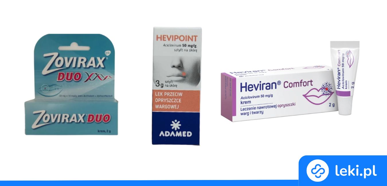 Jaka jest najlepsza maść na opryszczkę – Heviran, Hascovir czy Herpex?