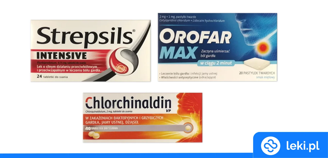 Jakie są najmocniejsze tabletki na ból gardła bez recepty?