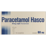 Paracetamol, czopki, 80 mg