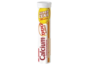 Zdjęcie produktu Calcium + kwercetyna Duo alergro, smak pomarańczowy, tabletki musujące