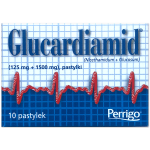 Glucardiamid, pastylki do ssania, 125 mg + 1500 mg