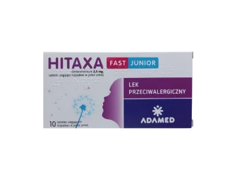 Zdjęcie produktu Hitaxa Fast Junior, tabletki ulegające rozpadowi w jamie ustnej, 2,5 mg