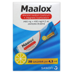 Maalox, zawiesina doustna, 460 mg + 400 mg