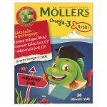 Moller's Tran Omega-3 Rybki owocowe, żelki