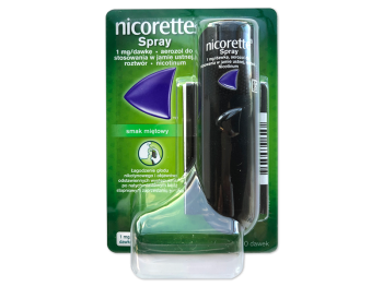 Nicorette Spray, aerozol do stosowania w jamie ustnej, 1 mg/dawka