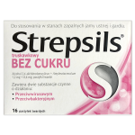 Strepsils bez cukru, pastylki do ssania, 1,2 mg + 0,6 mg