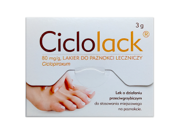 Ciclolack, lakier do paznokci, 80 mg/g