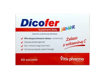 Zdjęcie produktu Dicofer Junior, saszetki, 30 mg + 80 mg