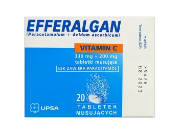 Zdjęcie produktu Efferalgan Vitamin C, tabletki musujące, 330 mg + 200 mg