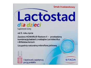 Zdjęcie produktu Lactostad dla dzieci, smak truskawkowy, płyn