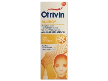 Zdjęcie produktu Otrivin Allergy, aerozol do nosa, 2,5 mg/ml + 0,25 mg/ml