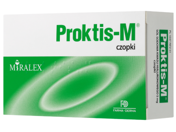 Zdjęcie przedstawia wyrób medyczny Proktis-M, czopki, 5 mg.