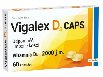 Zdjęcie produktu Vigalex D3 Caps, kapsułki miękkie, 2000 j.m.