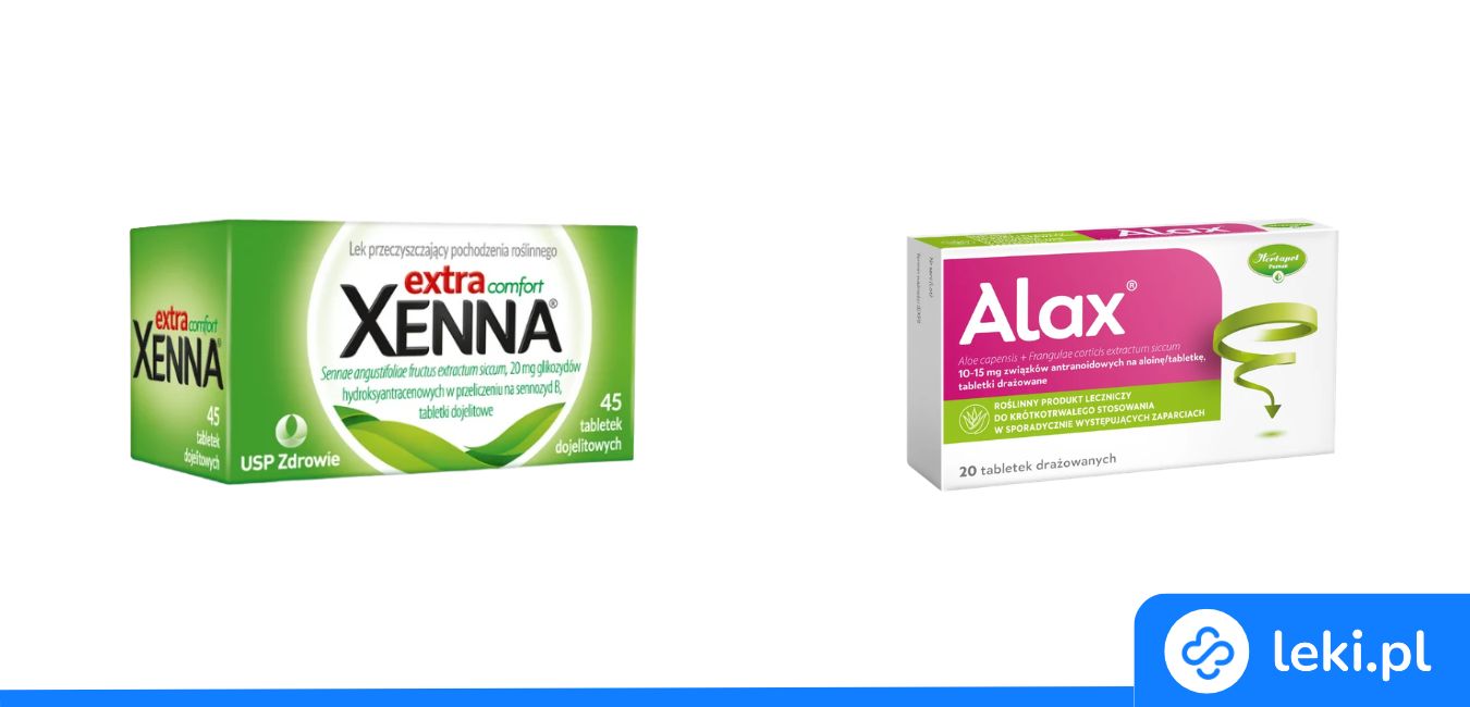 Alax czy Xenna Extra Comfort? Co wybrać na zaparcia?