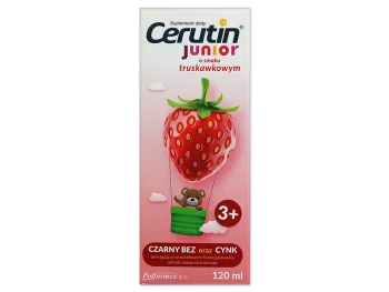 Zdjęcie produktu Cerutin Junior, smak truskawkowy, syrop
