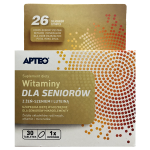 Apteo witaminy dla seniorów z żeń-szeniem i luteiną, tabletki