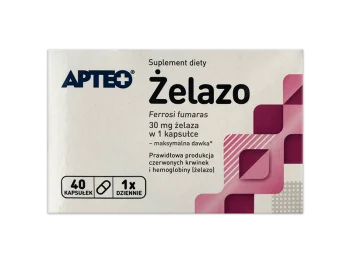 Zdjęcie produktu Apteo Żelazo, kapsułki, 25 mg