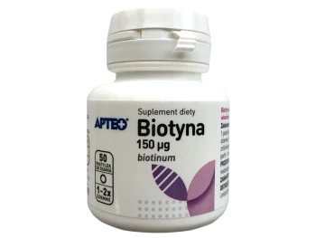 Zdjęcie produktu Apteo biotyna, tabletki do ssania, 150 µg