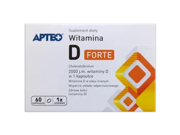 Zdjęcie produktu APTEO Witamina D Forte, kapsułki, 2000 j.m.