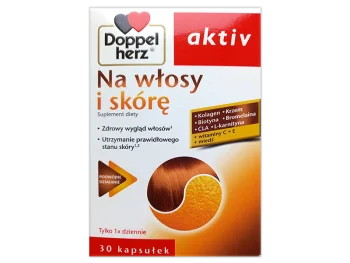 Zdjęcie produktu Doppelherz Activ na włosy i paznokcie + cynk, kapsułki