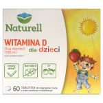 Naturell Witamina D dla dzieci, tabletki, 25 µg