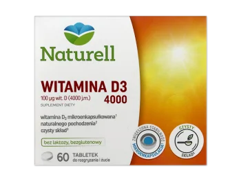 Zdjęcie produktu Naturell witamina D3, tabletki, 4000 j.m.