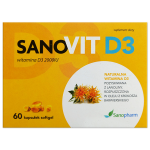 Sanovit D3, kapsułki miękkie, 2000 j.m.