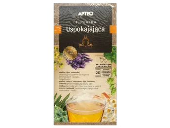 Zdjęcie produktu Apteo herbatka uspokajająca z pomarańczą, herbata w saszetkach