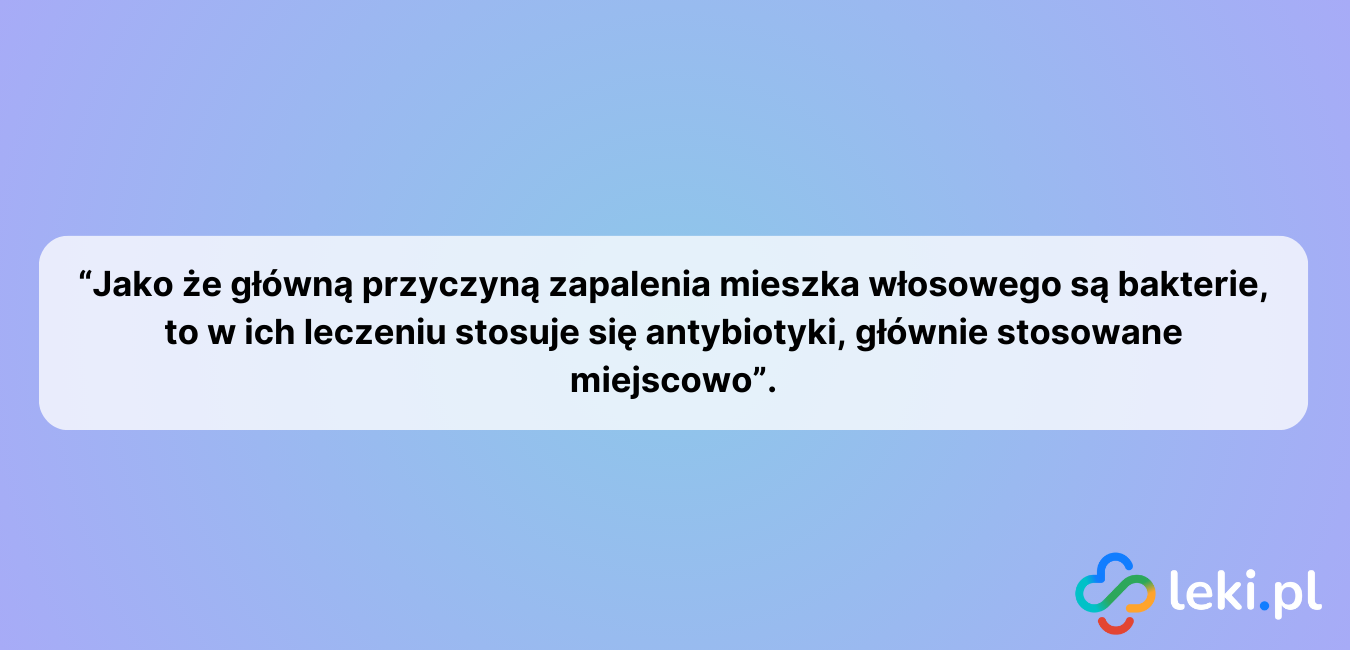Zapalenie mieszków włosowych.