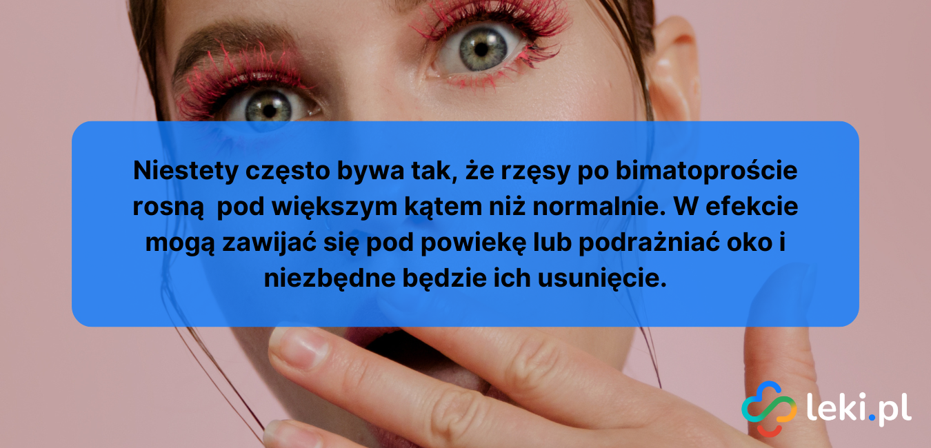 Odżywki z bimatoprostem na rzęsy i brwi.