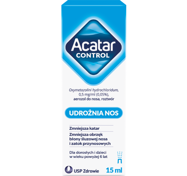 Zdjęcie przedstawia lek bez recepty Acatar Control.