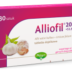 Alliofil, tabletki dojelitowe, 200 mg + 53,5 mg