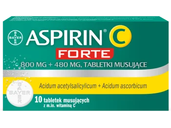 Zdjęcie produktu Aspirin C Forte, tabletki musujące, 800 mg + 480 mg