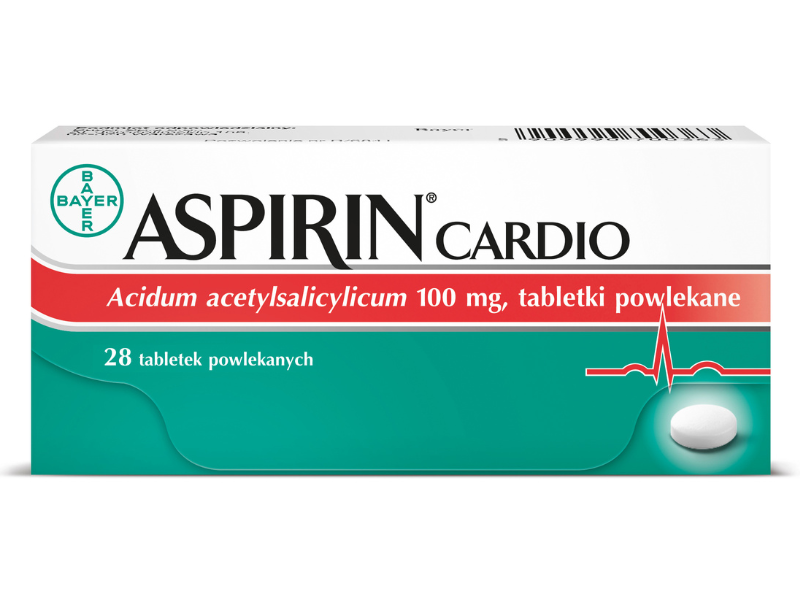 Zdjęcie przedstawia lek bez recepty Aspirin Cardio.