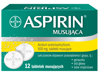 Zdjęcie przedstawia lek bez recepty Aspirin Musująca.