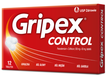 Gripex Control, tabletki, 500 mg + 50 mg