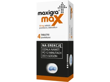 Zdjęcie produktu Maxigra Max, tabletki powlekane, 50 mg