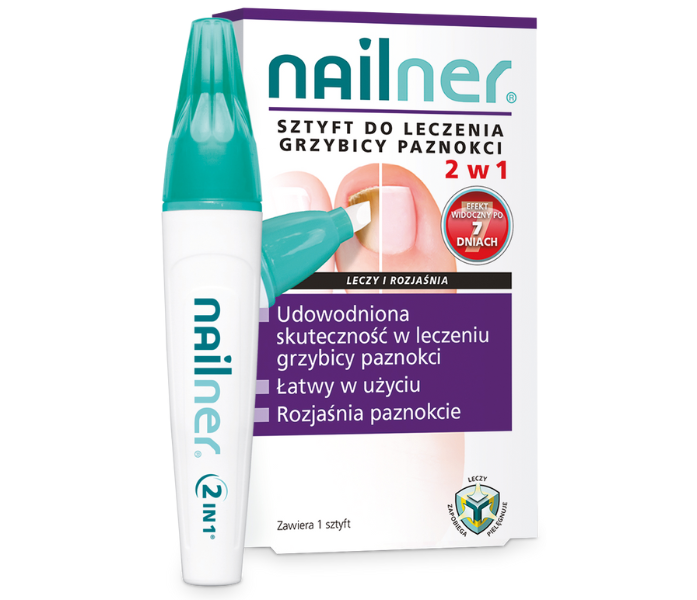 Zdjęcie przedstawia wyrób medyczny Nailner w sztyfcie.