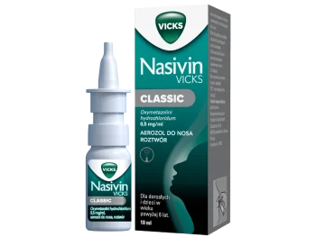 Zdjęcie produktu Nasivin Classic, aerozol do nosa, 0,5 mg/ml