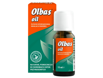 Zdjęcie przedstawia lek Olbas®Oil, płyn do inhalacji.