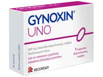 Zdjęcie produktu Gynoxin Uno, kapsułki dopochwowe, 600 mg