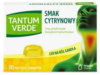 Zdjęcie produktu Tantum Verde, smak cytrynowy, pastylki twarde, 3 mg