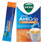 Vicks Antigrip, smak pomarańczowy, saszetki, 650 mg + 16 mg + 4 mg