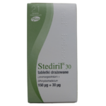 Stediril 30, tabletki drażowane, 0,03+0,15 mg