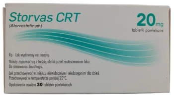 Zdjęcie produktu Storvas CRT, tabletki powlekane, 20 mg