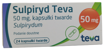 Sulpiryd Teva, kapsułki twarde, 50 mg