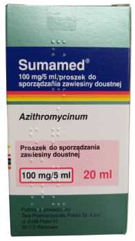 Sumamed, proszek do sporządzania zawiesiny doustnej, 100 mg/5 ml