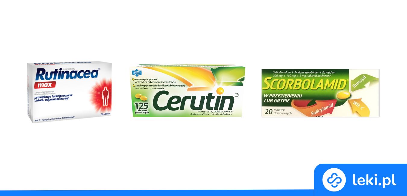Rutinoscorbin czy Cerutin? Porównanie leków na odporność i krzepliwość