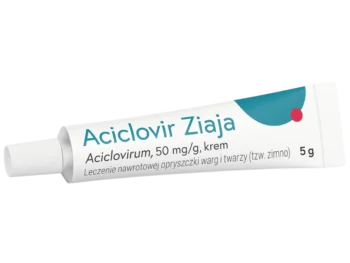 Zdjęcie produktu Aciclovir Ziaja, krem, 50 mg/g